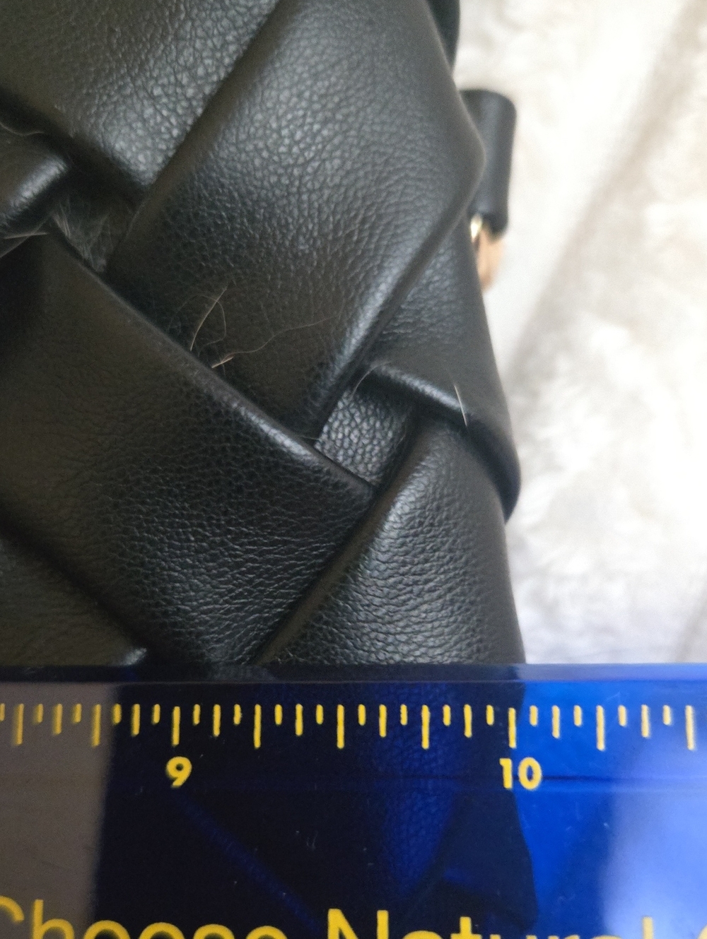 Woven Hobo Clutch Soft Leather little Black Bag - Picture 8 of 9